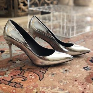 Silver Brian Atwood ‘Malika’ pumps